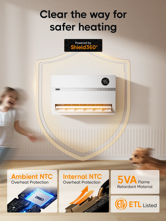 DREO-PHX-WIFI Electric Mounted Wall Heater